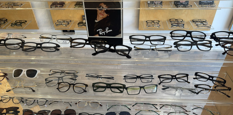 Ray-Ban eyewear displayed at Hill Vision Opticians & Eyewear.